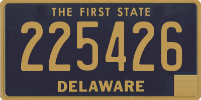 DE license plate 225426