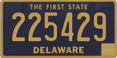 DE license plate 225429
