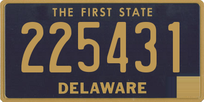 DE license plate 225431