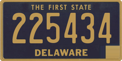 DE license plate 225434