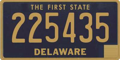 DE license plate 225435