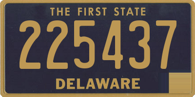 DE license plate 225437