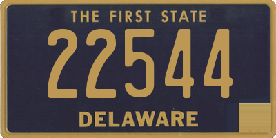 DE license plate 22544