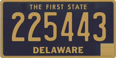 DE license plate 225443