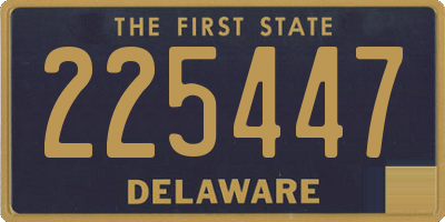 DE license plate 225447