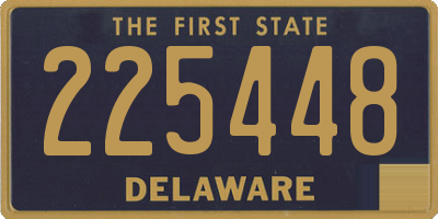 DE license plate 225448