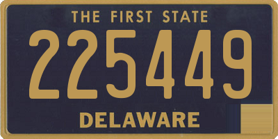 DE license plate 225449