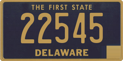 DE license plate 22545