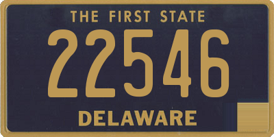 DE license plate 22546