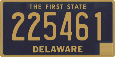 DE license plate 225461