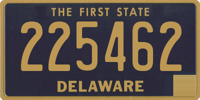 DE license plate 225462