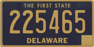 DE license plate 225465