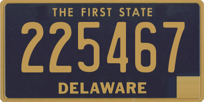 DE license plate 225467