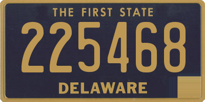 DE license plate 225468