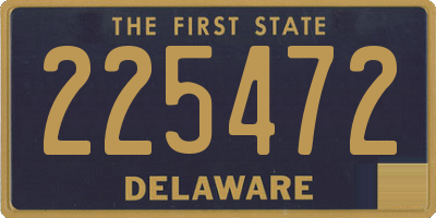 DE license plate 225472