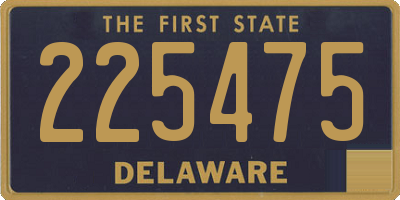 DE license plate 225475