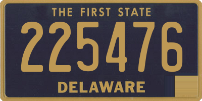 DE license plate 225476