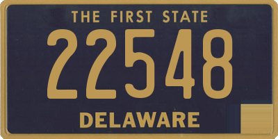 DE license plate 22548