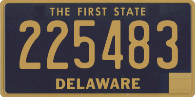 DE license plate 225483