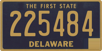 DE license plate 225484