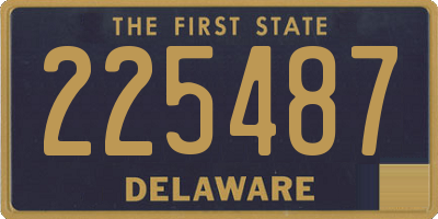 DE license plate 225487
