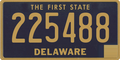 DE license plate 225488