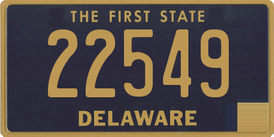 DE license plate 22549