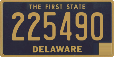 DE license plate 225490