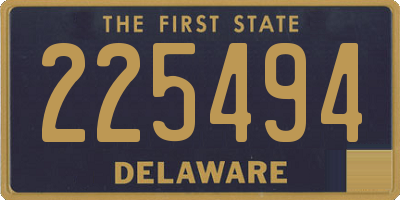 DE license plate 225494