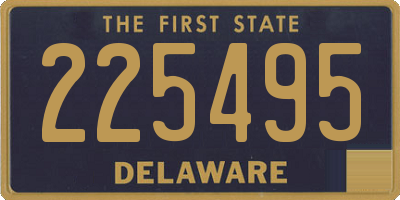 DE license plate 225495