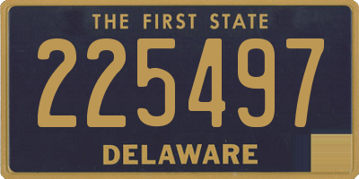 DE license plate 225497