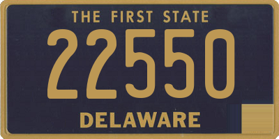 DE license plate 22550