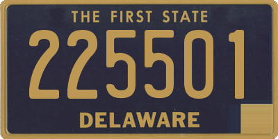 DE license plate 225501