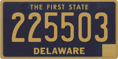 DE license plate 225503