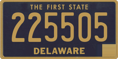 DE license plate 225505