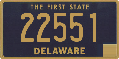 DE license plate 22551