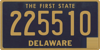 DE license plate 225510