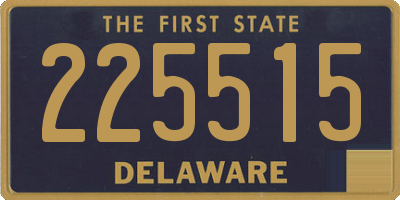 DE license plate 225515