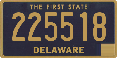 DE license plate 225518