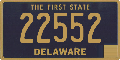 DE license plate 22552