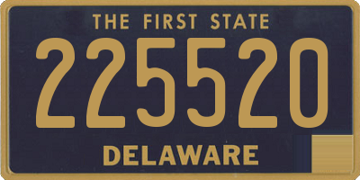 DE license plate 225520