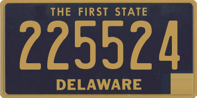 DE license plate 225524