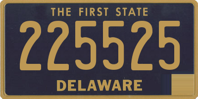 DE license plate 225525