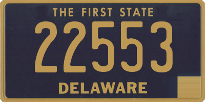 DE license plate 22553