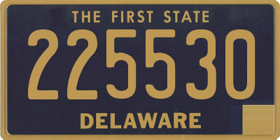 DE license plate 225530