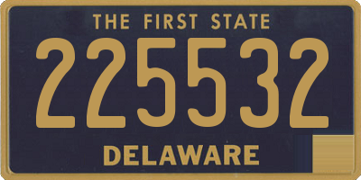 DE license plate 225532