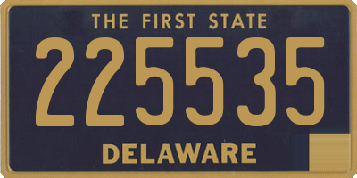 DE license plate 225535