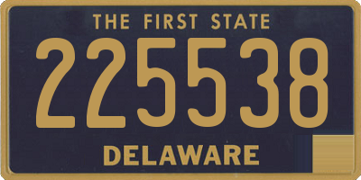 DE license plate 225538