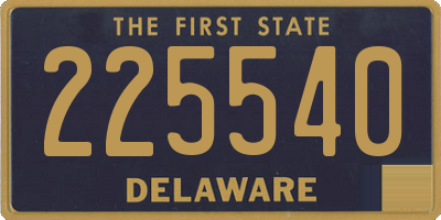 DE license plate 225540
