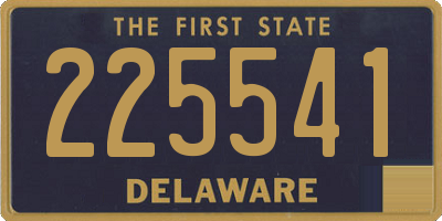 DE license plate 225541